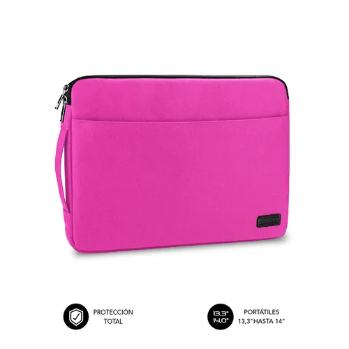 Subblim Funda Urban Para Portátil 13.3" a 14" - Protección Elegante Rosa