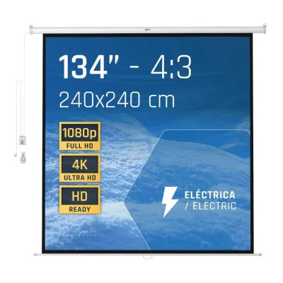 iggual Pantalla Eléctrica 1:1 134" 240x240 cm