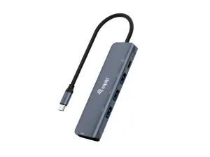 DOCKING USB-C EQUIP 133487: 4K HDMI, USB-C PD 100W, USB-A 3.2