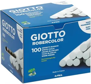 Giotto Tizas Robercolor Antipolvo Blancas Caja 100 Unidades