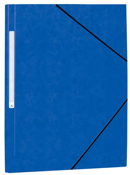 Mariola Carpeta de Cartón Simil Pespán con Etiqueta en Lomo 34x25cm Color Azul