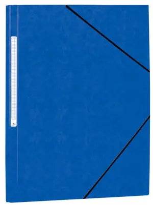 Mariola Carpeta de Cartón Simil Pespán con Etiqueta en Lomo 34x25cm Color Azul