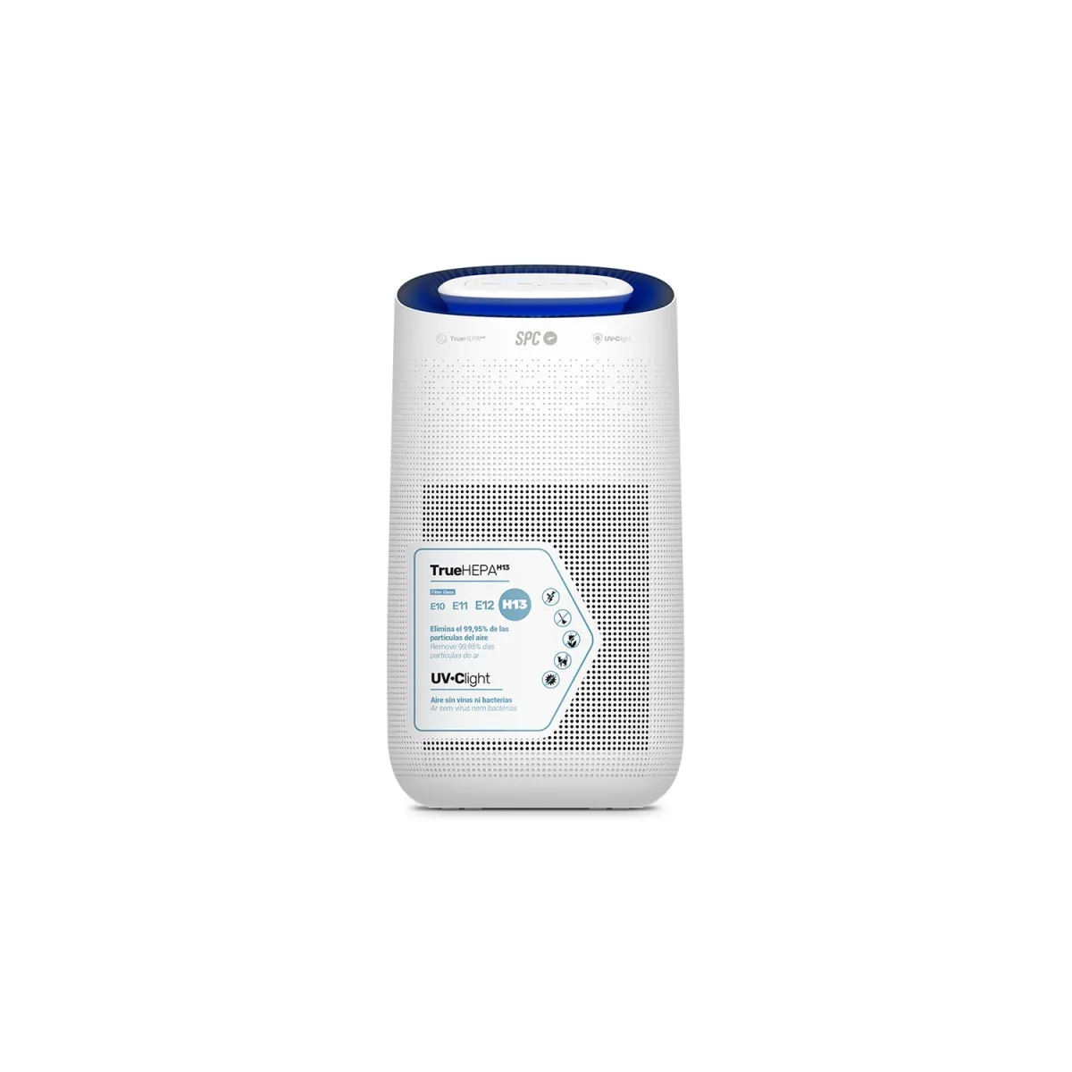 SPC Espirare Max Purificador de Aire Inteligente - Filtro True HEPA 13 - Mata Virus y Bacterias con la Luz Ultravioleta - 4 Fases que Elimina el 99,95% de Alergenos