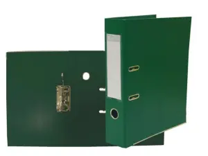 Bismark Archivador A-Z Folio PVC Resistente con Tarjetero y Cartoneras Metálicas Verde