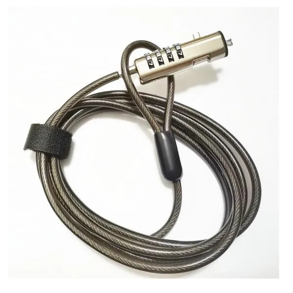 NILOX CABLE DE SEGURIDAD PARA PORTÁTIL CON COMBINACIÓN NANO COLOR NEGRO