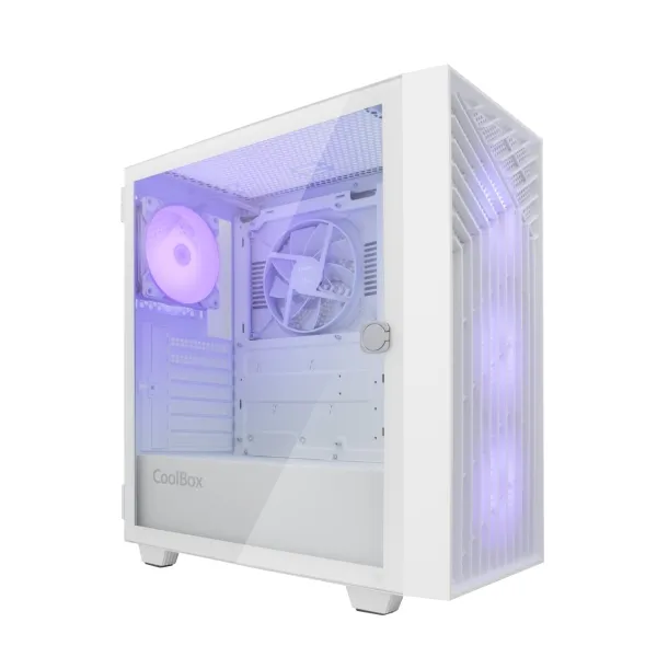 Coolbox Caja ATX GA300 Grid Line GPU Max. 340mm 1x3.5 3x2.5 Blanco