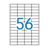 Apli Etiquetas Adhesivas 52,5X21,2mm Inkjet/Láser 56X100H Blancas