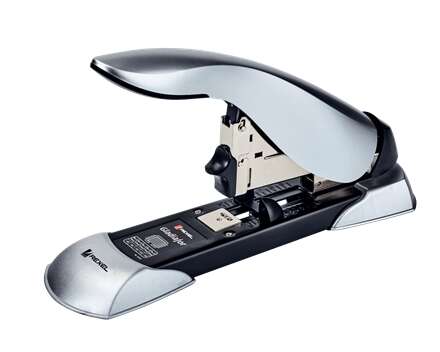 Rexel Gladiator Grapadora De Gruesos - Hasta 160 Hojas - Guia De Papel Incorporada - Para Grapas 23/8-20Mm - Color Plata