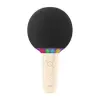 XO BE50 Micrófono Inalámbrico Karaoke 5W Bluetooth 5.3 LED Beige 3h Autonomía