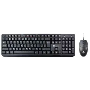 Cromad Pack Teclado USB y Ratón 1000 DPI con 3 Botones