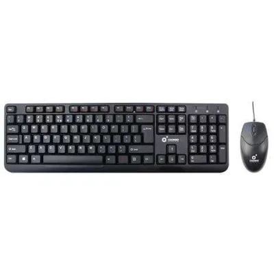 Cromad Pack Teclado USB y Ratón 1000 DPI con 3 Botones