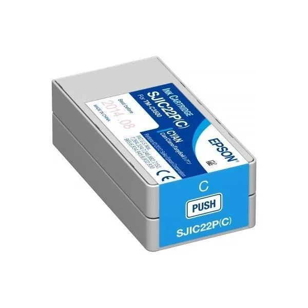 Epson Cartucho De Tinta Cian Colorworks C3500 Sjic22P(C)