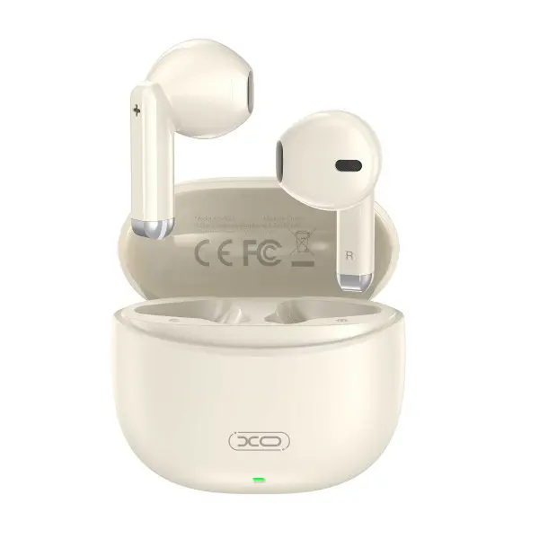 XO X33 Auriculares TWS Bluetooth 5.3 Intrauditivos Estuche 250mAh USB-C Beige