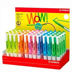 Stabilo Marcador Fluorescente Swing Cool 8 Colores Surtidos Expositor 48 Ud
