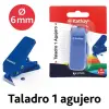 Grafoplás Taladro Kathay Ø6mm 1 Agujero 10 Hojas Azul Blíster