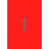 Apli Etiquetas Adhesivas 210x297mm Láser Rectos 1x20h Rojo Fluorescente