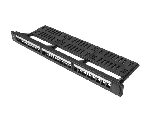 Lanberg PPKS-1124-B Panel De Parcheo 1U