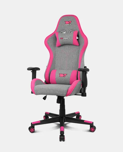 DRIFT DR90 PRO Silla Gaming PC Asiento Acolchado Gris Rosa