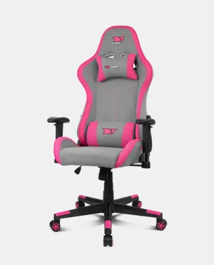 DRIFT DR90 PRO Silla Gaming PC Asiento Acolchado Gris Rosa