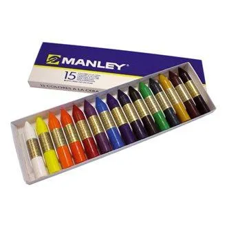 Manley Ceras 60Mm Colores Surtidos Estuche 15 Ud