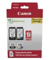 Canon Tinta Ecopack BK+C/M/Y + 50H Papel Fotográfico 10x15 para Pixma TR 4750I/4751I/4755I - TS 3550I/3551I - PG 575 + CL 576
