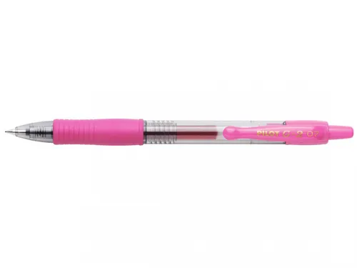 Pilot Bolígrafo de Gel G2 Retráctil Recargable 0.7mm Rosa con Grip Ergonómico
