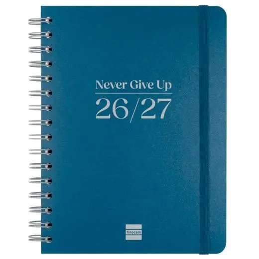 Finocam Agenda Cosmo Flex Para Estudiantes Espiral 4º-155X212Mm Svh Azul Curso 2026-2027