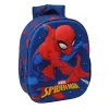 Safta Mochila 3D Spider-Man con Luces LED, Portabotellas y Hombreras Acolchadas - 8.64L - Azul