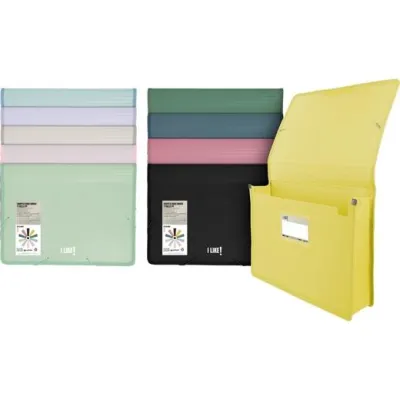 Grafoplás Carpeta Maxi A4+ Semirrígido Opaco con Gomas - 3 Colores Surtidos