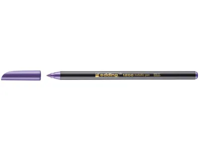 Edding 1200 Rotulador Punta Redonda 1mm Tinta Base Agua Color Violeta Metalizado