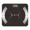 Muvip Báscula de Baño Digital Bluetooth con Pantalla LCD y Plataforma de Cristal Templado, 180kg Max, 10 Memorias, Auto Apagado