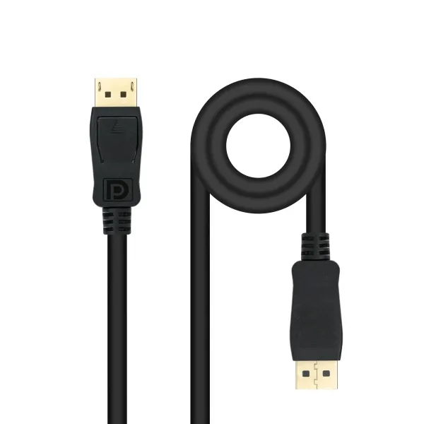 Nanocable Cable Displayport 1.4 Dp/M-Dp/M - Longitud 2M - Soporta Resoluciones De Video De Hasta 8K - Color Negro
