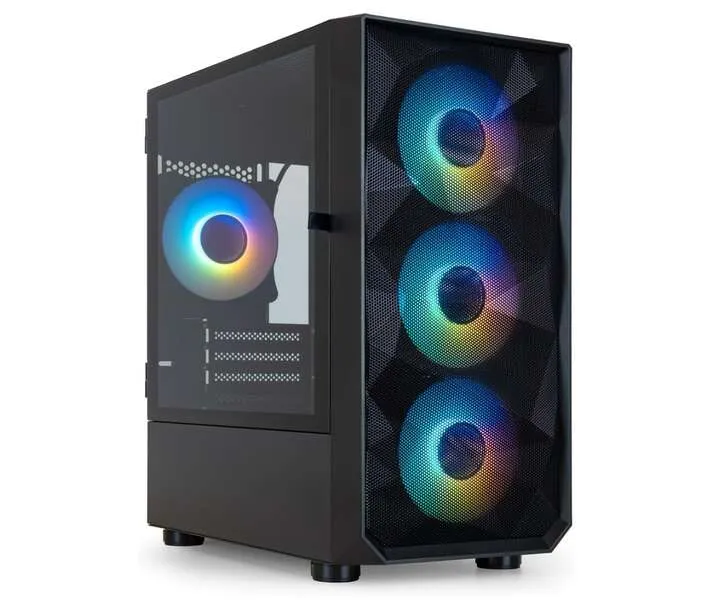 TooQ TQGCC901-B "Seizure" Caja Micro ATX Gaming Negra con Ventana Lateral