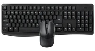 Teclado y Mouse Rapoo Wireless X1800 Pro - 2,4GHz, 1000 DPI