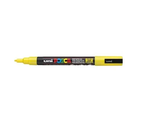Posca Marcador PC-3M Punta Cónica 0,9 - 1,3 mm Amarillo