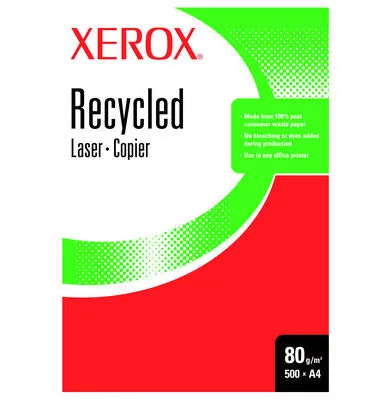 Xerox Papel A4 80g Reciclado Paquete 500 Hojas - Caja 5 Unidades