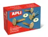 Apli Encuadernadores Metálicos Dorados 18mm - 100 Unidades