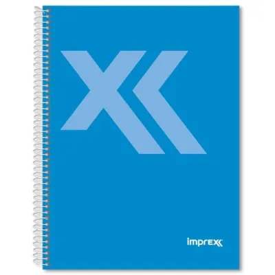 IMPREX Cuaderno Espiral Tapa Forrada 80H 90gr 4x4 Azul