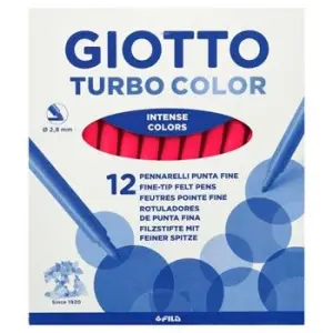 Giotto Rotuladores Turbo Color Rojo Estuche 12 Unidades