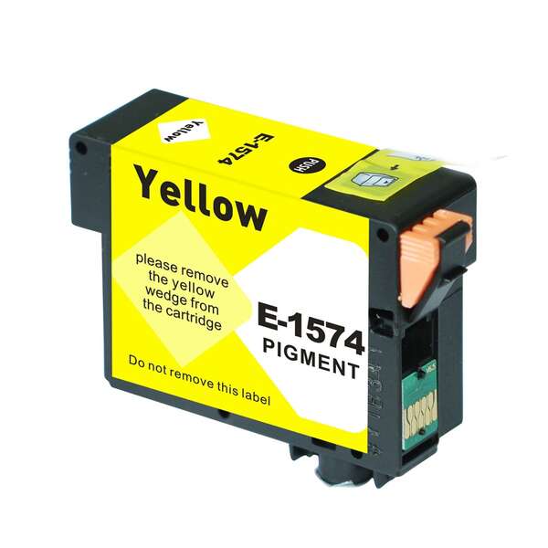 Epson T1574 Amarillo Cartucho De Tinta Pigmentada Generico - Reemplaza C13T15744010