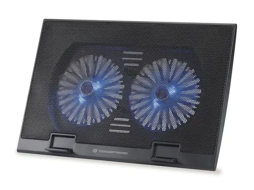 Base De Refrigeracion Para Portatiles Conceptronic 2 Ventiladores 125Mm Hasta 17"