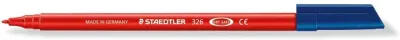 Staedtler Noris 326 Rotulador Punta Fina 1mm Color Rojo Base Agua