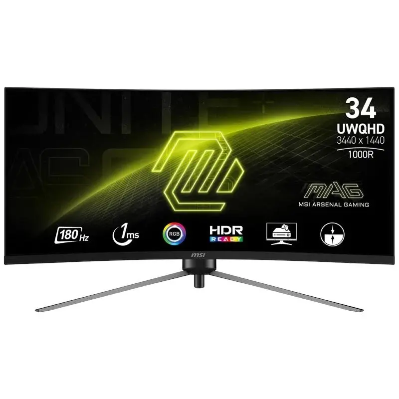 MSI MAG345CQRF E20 Monitor 34" UWQHD 200Hz Curvo