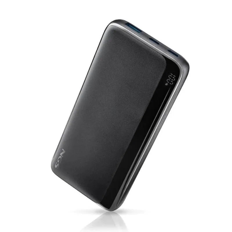 NGS Quiz 10 Powerbank 10000mAh 22.5W PD 3.0 QC 3.0 2x USB-C 1x USB-A Negro