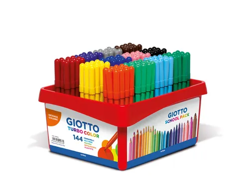 Giotto Rotuladores Turbo Color Surtidos Schoolpack 144 Ud