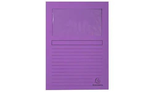 Exacompta Subcarpeta A4 Forever Con Ventana Violeta 120Gr -100U-