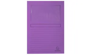 Exacompta Subcarpeta A4 Forever Con Ventana Violeta 120g - 100 Unidades