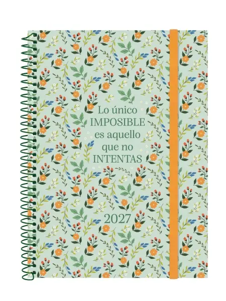 Finocam Agenda Imposible Anual 2027 Semana Vista Horizontal E10 155x212mm Espiral