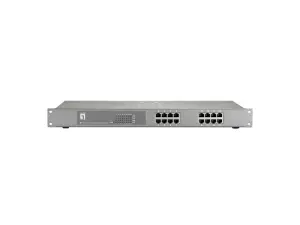 SWITCH NO GESTIONABLE LEVEL ONE FEP-1612W380 16P 16xPoE 100Mb 380W CARCASA METALICA