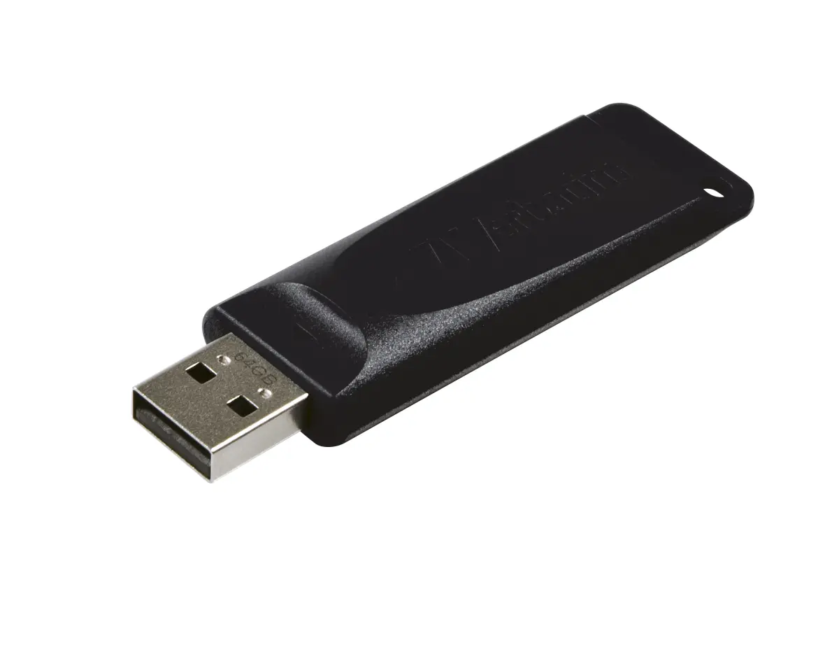 VERBATIM PENDRIVE STORE'N'GO SLIDER 64GB RETRÁCTIL USB 2.0 NEGRO